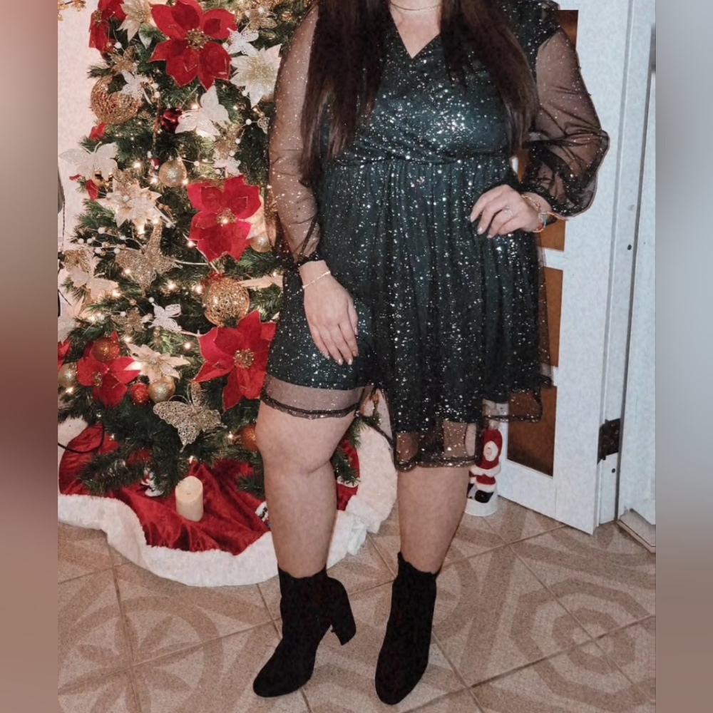 Plus Overlay Dress